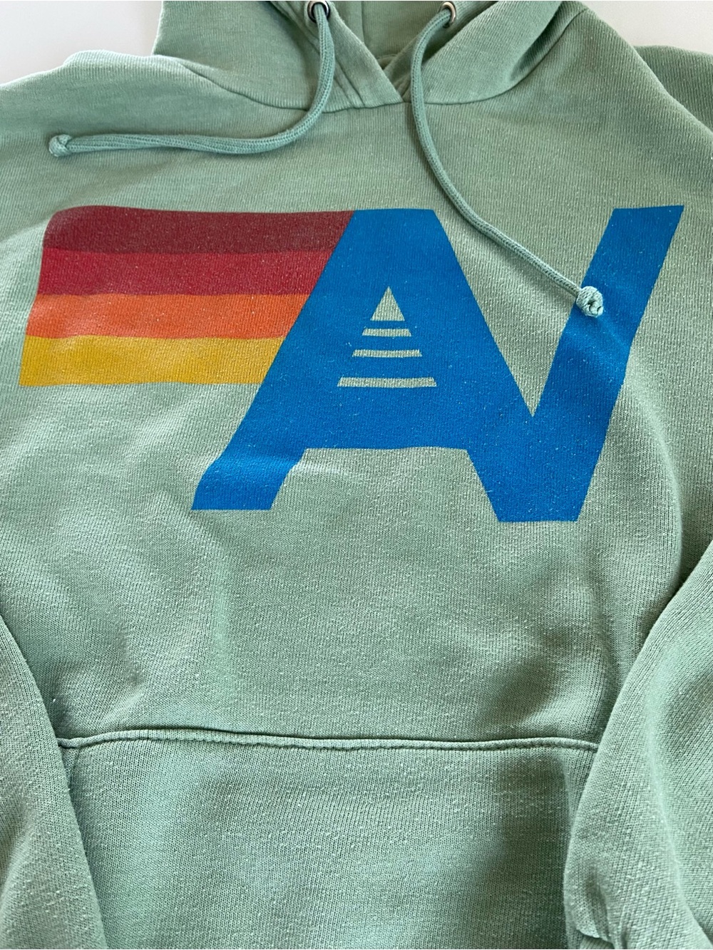 AVIATOR NATION SET Hoodie (Small) + Logo Sweats (XS) in Sage Green 🌈 - Picture 5 of 17